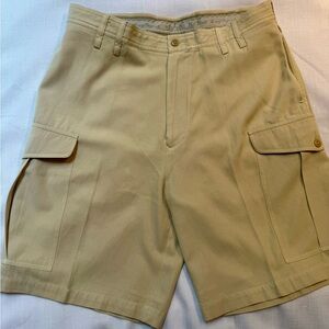 Nat Nast Tan Cargo Shorts with Relaxed Fit